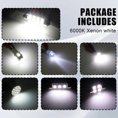 Super Bright White Interior Car Lights Kit Set