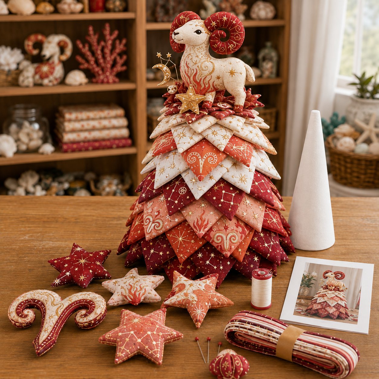 ⏳ Last Day 49% OFF – ♓ Beginner-Friendly DIY Layered Pisces Zodiac Quilted Tree Kit | Complete Kit with All Tools & Step-by-Step Guide Included 💕