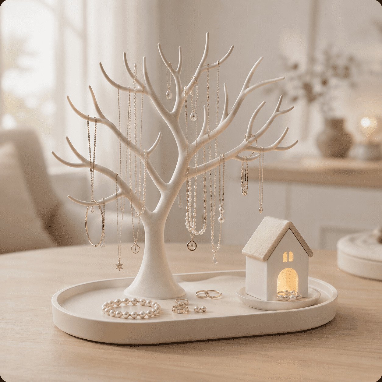🔥Last Day 50% OFF - 🌳 Illuminated Jewelry Tree Organizer