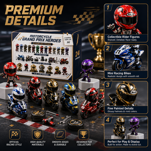 🏍️2026 Motorcycle Grand Prix Heroes – 24-Day Racing Blind Box Gift Set