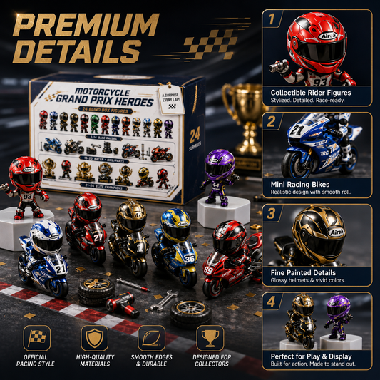🏍️2026 Motorcycle Grand Prix Heroes – 24-Day Racing Blind Box Gift Set