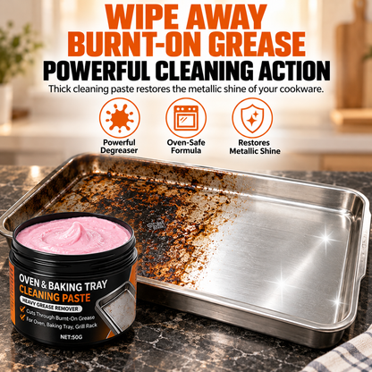 High-performance cleaning paste for grease and stubborn encrustations