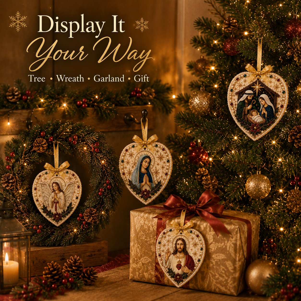 🔥Last Day 49% OFF - ✝️✨ DIY Pearl & Gem Christmas Ornament Collection🎄