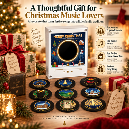💥Christmas Tunes Player with 9 Magnetic Discs