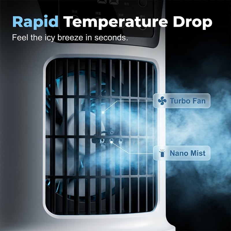❄️ Cross-Border Popular Cooling Fan Outdoor Air Cooler Home Desktop Office Humidification Usb Multi-Function Timing Fan