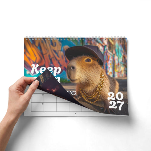 2027 Capybara Calendar | Cute Capybara Calendar | A4 Animal Wall Calendar | Gift for Capybara Lovers, Updated for 2027