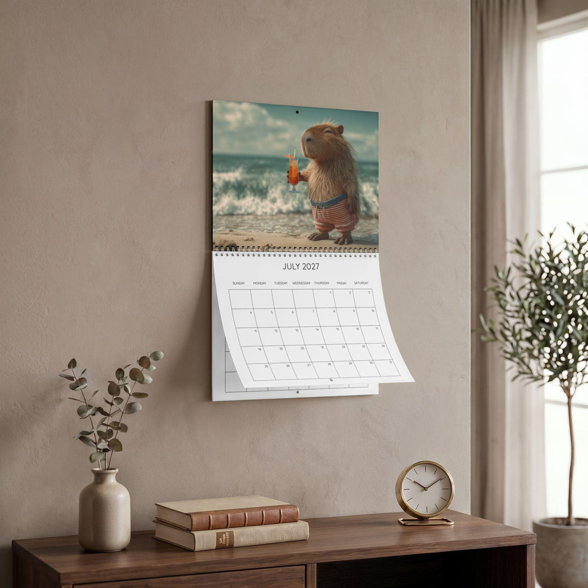 2027 Capybara Calendar | Cute Capybara Calendar | A4 Animal Wall Calendar | Gift for Capybara Lovers, Updated for 2027