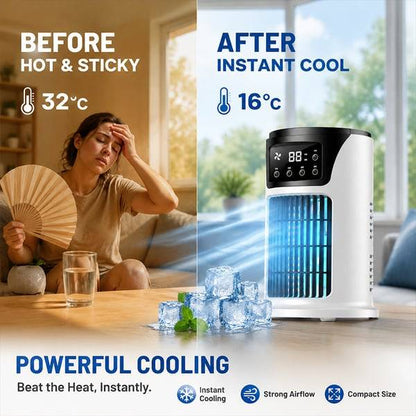 ❄️ Cross-Border Popular Cooling Fan Outdoor Air Cooler Home Desktop Office Humidification Usb Multi-Function Timing Fan