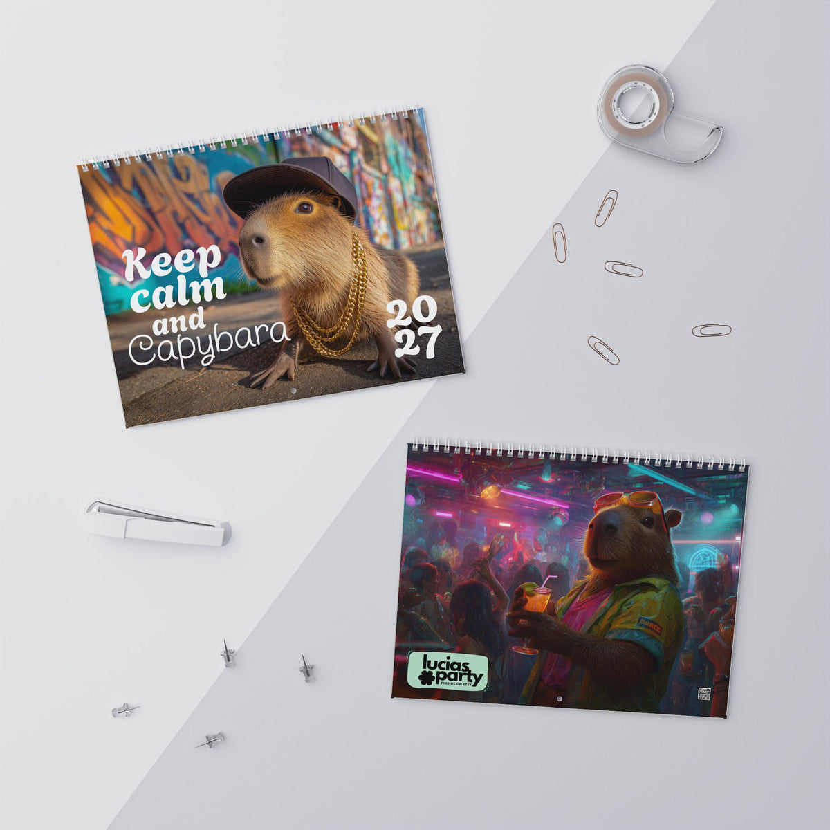 2027 Capybara Calendar | Cute Capybara Calendar | A4 Animal Wall Calendar | Gift for Capybara Lovers, Updated for 2027