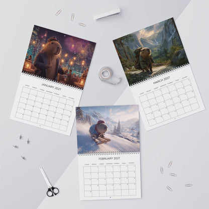 2027 Capybara Calendar | Cute Capybara Calendar | A4 Animal Wall Calendar | Gift for Capybara Lovers, Updated for 2027
