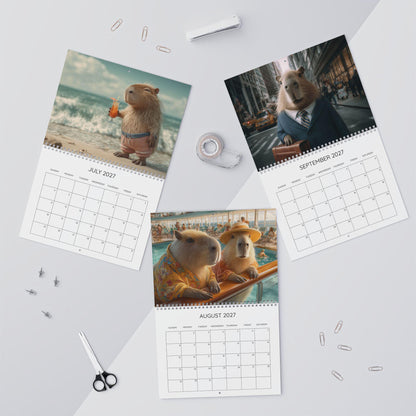 2027 Capybara Calendar | Cute Capybara Calendar | A4 Animal Wall Calendar | Gift for Capybara Lovers, Updated for 2027