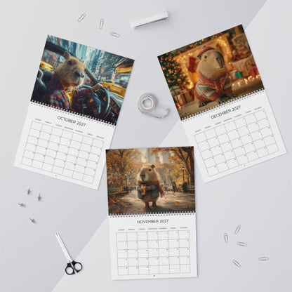 2027 Capybara Calendar | Cute Capybara Calendar | A4 Animal Wall Calendar | Gift for Capybara Lovers, Updated for 2027