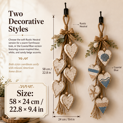 🤎 Hanging Heart Wall Decor - A Heartwarming Gift for Every Home