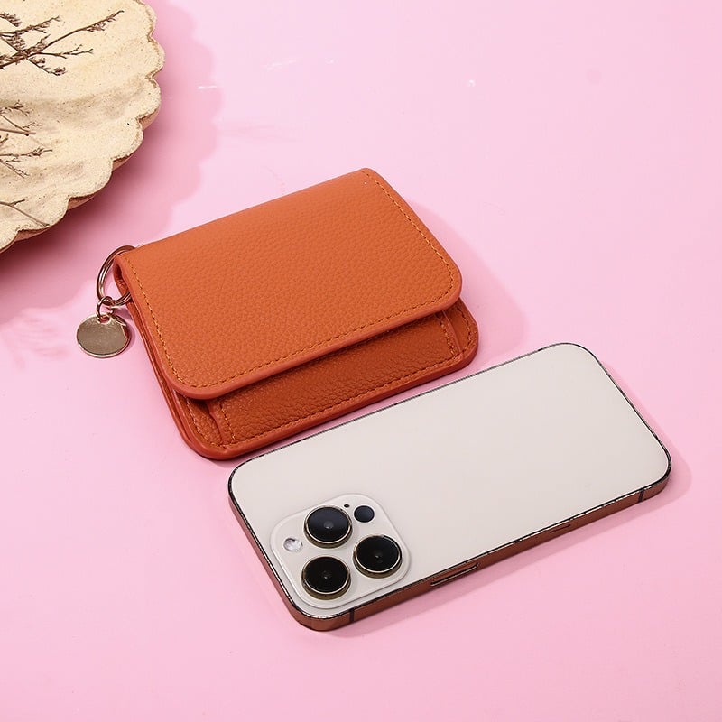 🌹RFID Short Wallets for Women – Fashionable Card Holder with Key Ring & Coin Purse