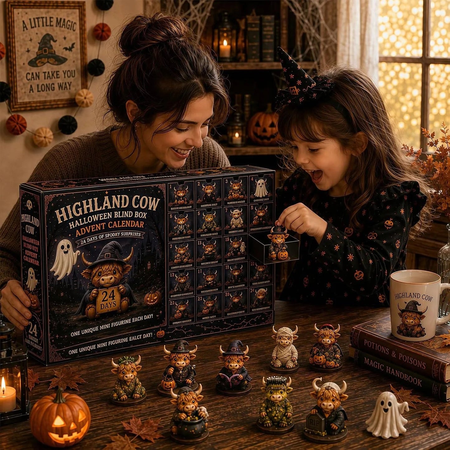 🐮2026 Highland Cow Halloween Countdown Calendar