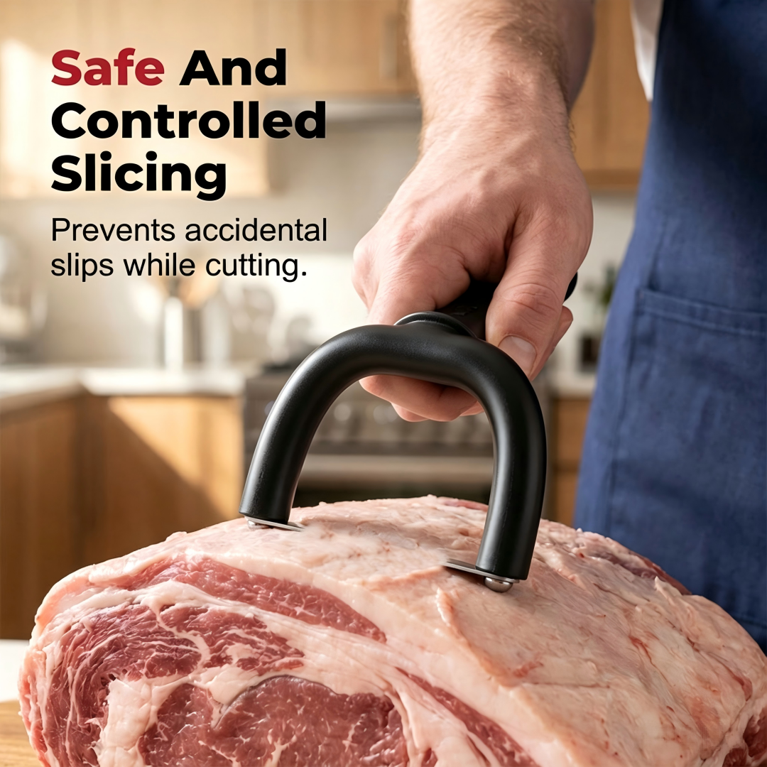 🔥 40% OFF! 🥩 Handheld Fat Trimmer for Beef & Pork, Portable Meat Fat Remover Tool, Easy Brisket Trimming BBQ Kitchen Gadget