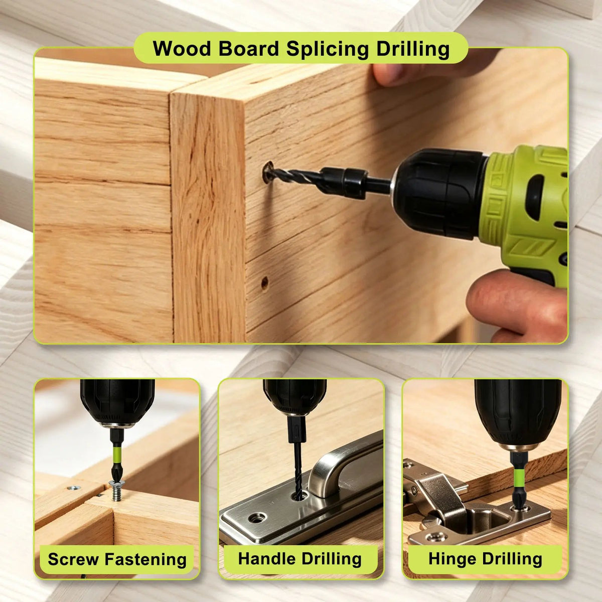 🛠️✨15-Piece Countersink Drill Bit Set – 1/4' Hex Shank, Depth Stop & Quick-Change Design