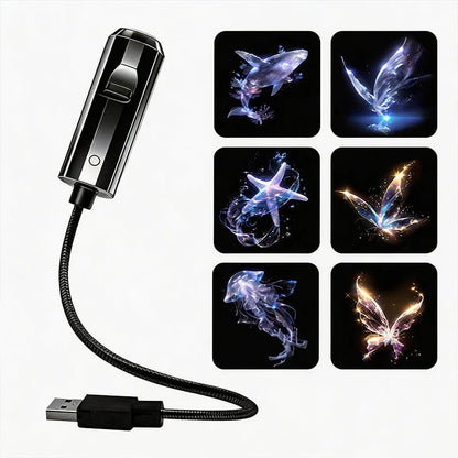 USB Galaxy & Moon Projector Night Light
