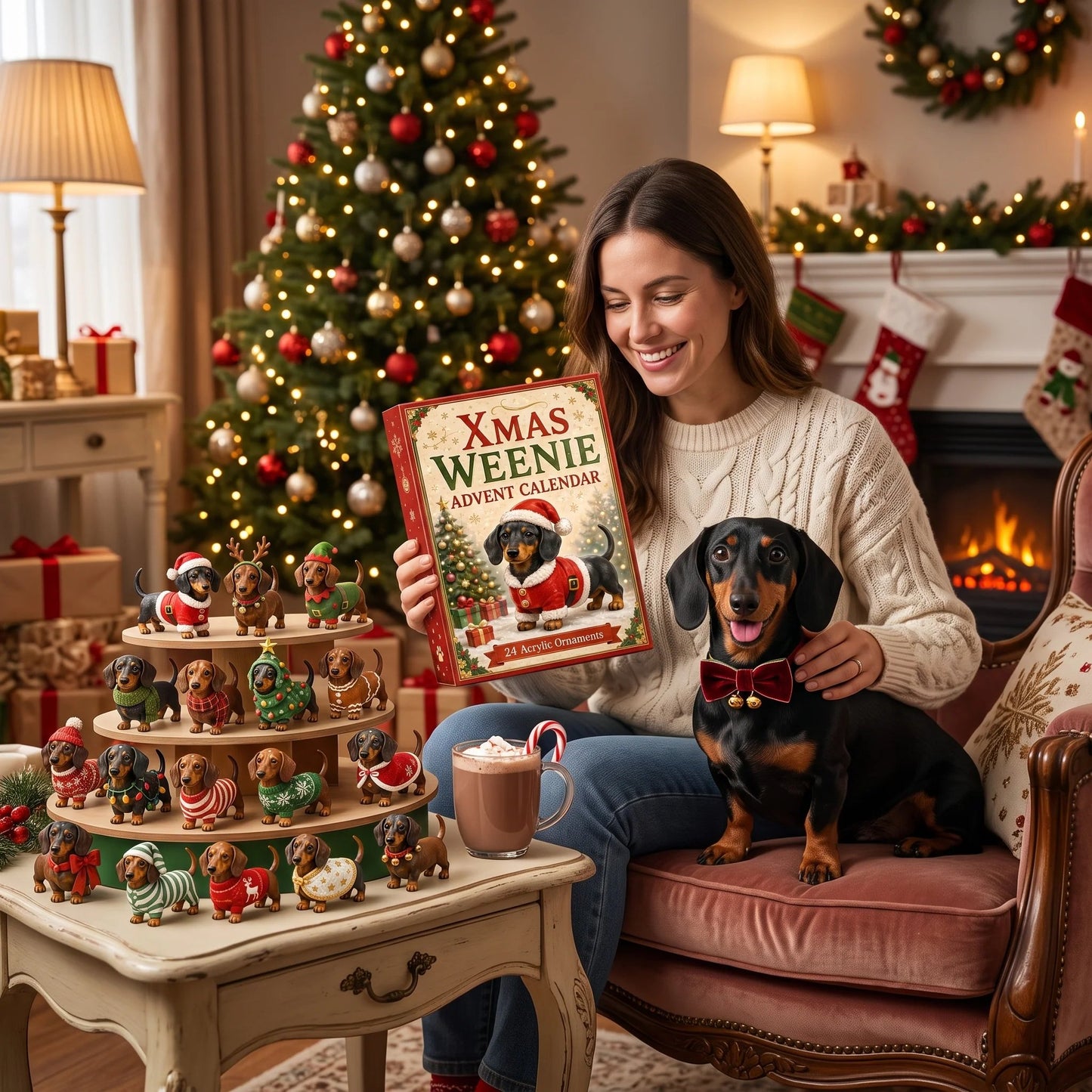 🏆Limited Time Sale 49% OFF 🎄🐾2026 Christmas Dachshund Advent Calendar
