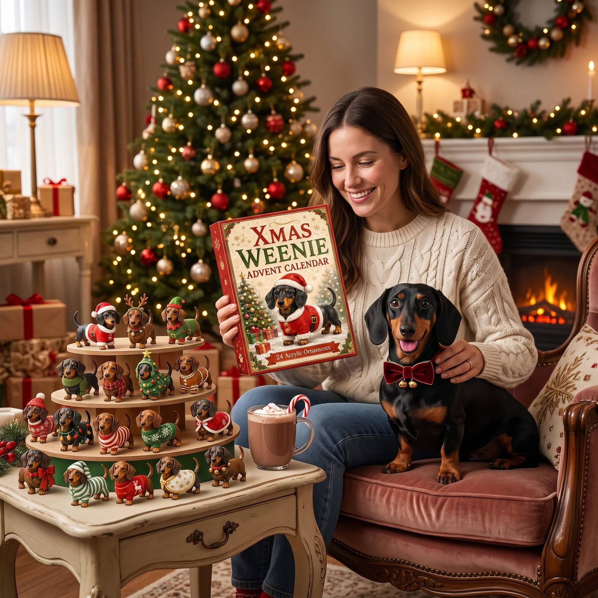 🏆Limited Time Sale 49% OFF 🎄🐾2026 Christmas Dachshund Advent Calendar