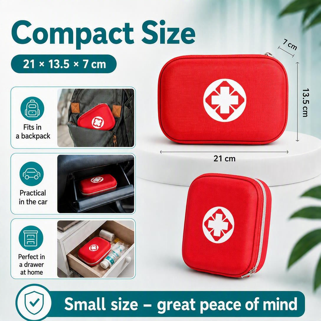 🔥Hot Sale 49% OFF🔥 26-Piece Portable First Aid Kit – for Home, Car, Travel & Camping, Compact 🏥
