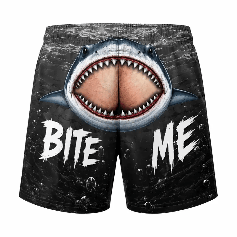 😂 Personalized Peekaboo Swim Trunks – Custom Name Cheeky Beach Shorts 🩳🌴**