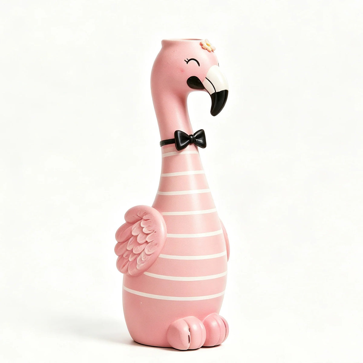🦩Cute Flamingo Decorative Vase 🌸 5 Styles Resin Figurine Vase Tabletop Centerpiece Indoor Home Shelf Decor Gift