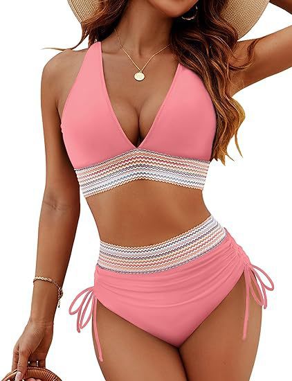 ⏳Last Day Promotion 49% OFF⛱️2026 High Waisted Tummy Control Color Block Bikini Sets
