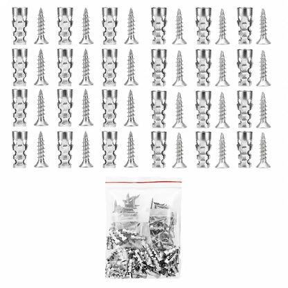 🛠️ Last Day Special Price £9.99 ! 🔥Buy more save more🎁Self Drilling Drywall Anchors with Screws Kit🪨 Easy Install Wall Fixing Accessories🔩