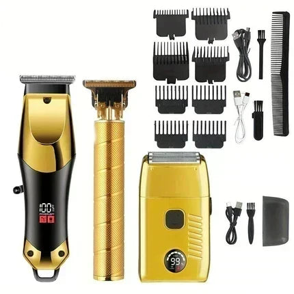 💎✂️ Elektrischer Haarschneider mit Edelstahlklingen – Präzisionsschnitt, leiser Motor, USB-Aufladung – Profi-Ergebnisse zuhause 🏠💈