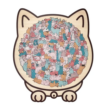 Wooden Dog Jigsaw Puzzle