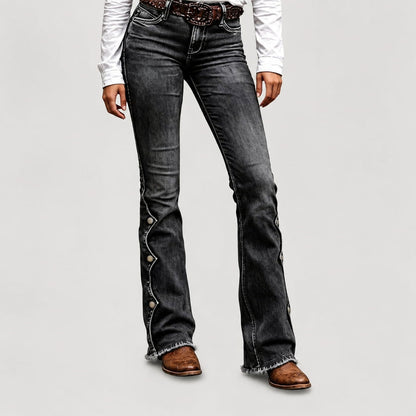 ⏰Last Day Sale 49% OFF& Free Shipping✈️💃Women High Waisted Distressed Flare Jeans