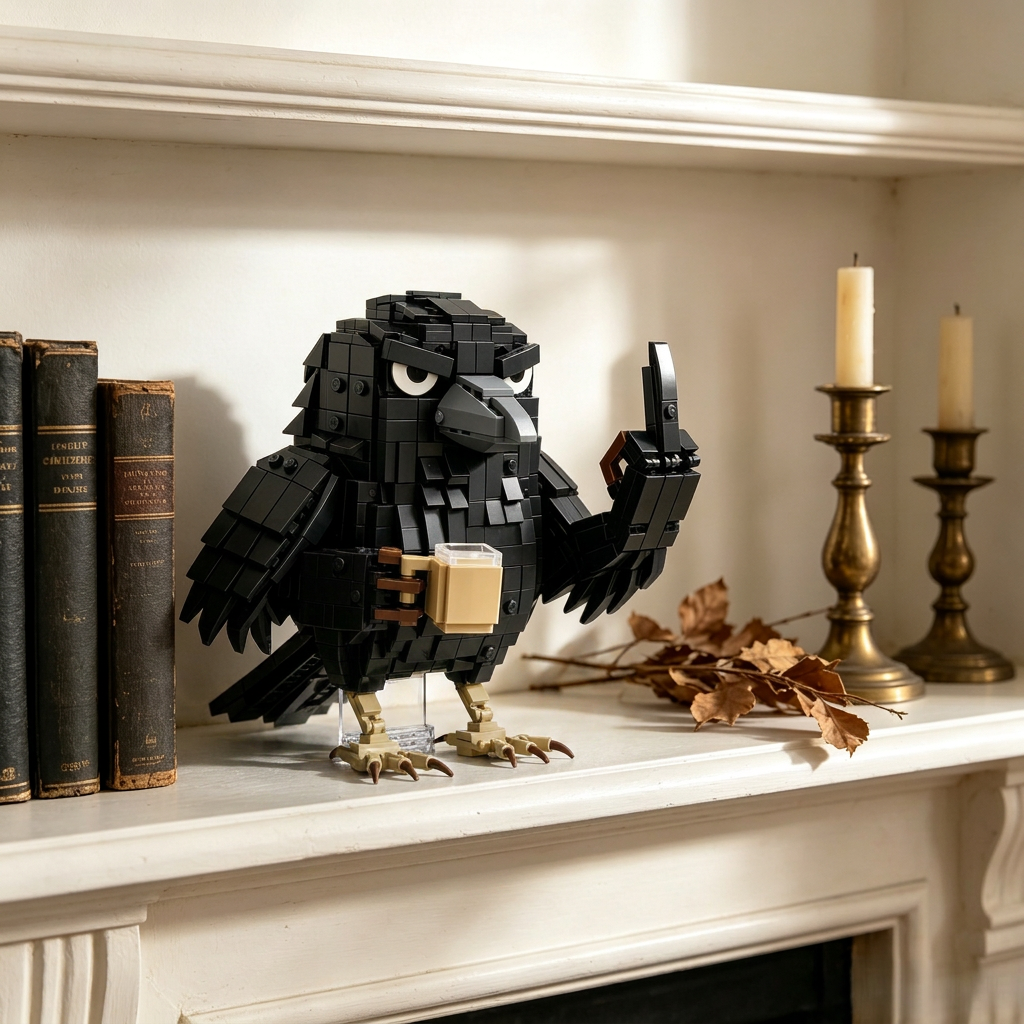 Sarcastic Crow Building Block Set