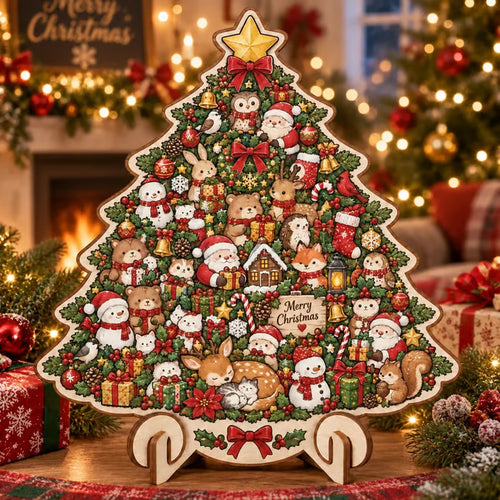 🎅 2026 Christmas Gift 49% Off--⏰🎄 ✨ Intricate Christmas Keepsake Wooden Puzzle Ornaments – Artistic Festive Tabletop Décor
