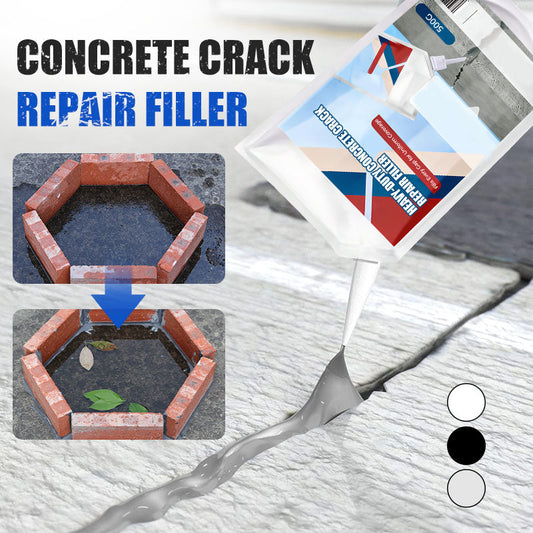 📢📢49% OFF !! ⏰Extra-Strength New Formula Concrete Crack Repair Filler, Waterproof Heavy-Duty Crack Adhesive for Driveway, Patio & Wall Cracks