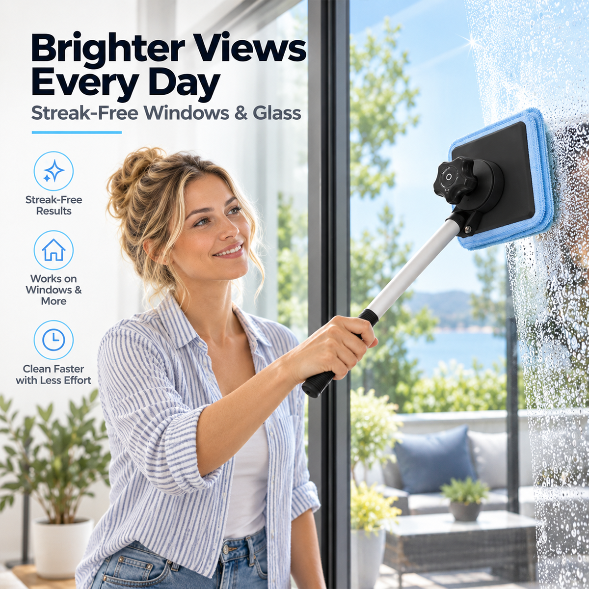Dailyard™Dual Magnetic Car Windshield Cleaner | Streak-Free Auto Glass Cleaning Kit