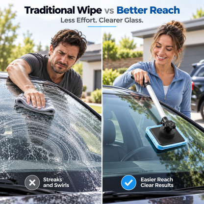 Dailyard™Dual Magnetic Car Windshield Cleaner | Streak-Free Auto Glass Cleaning Kit