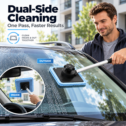 Dailyard™Dual Magnetic Car Windshield Cleaner | Streak-Free Auto Glass Cleaning Kit