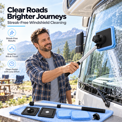 Dailyard™Dual Magnetic Car Windshield Cleaner | Streak-Free Auto Glass Cleaning Kit