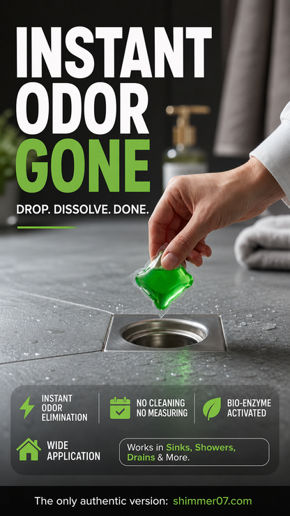 🥳2026 HOT SALE🥳💞50K+ SOLD!｜Drain Deodorizer Pods – Bio‑enzyme formula neutralizes smells at the source. Instant fresh scent, no harsh chemicals. Say goodbye to embarrassing odours. 🚰✅