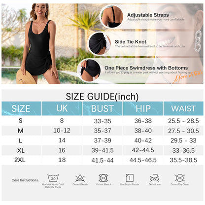 👙Last Day Special Price ￡22.99!!💃Women's One Piece Tummy Control Tie Knot Swimsuit