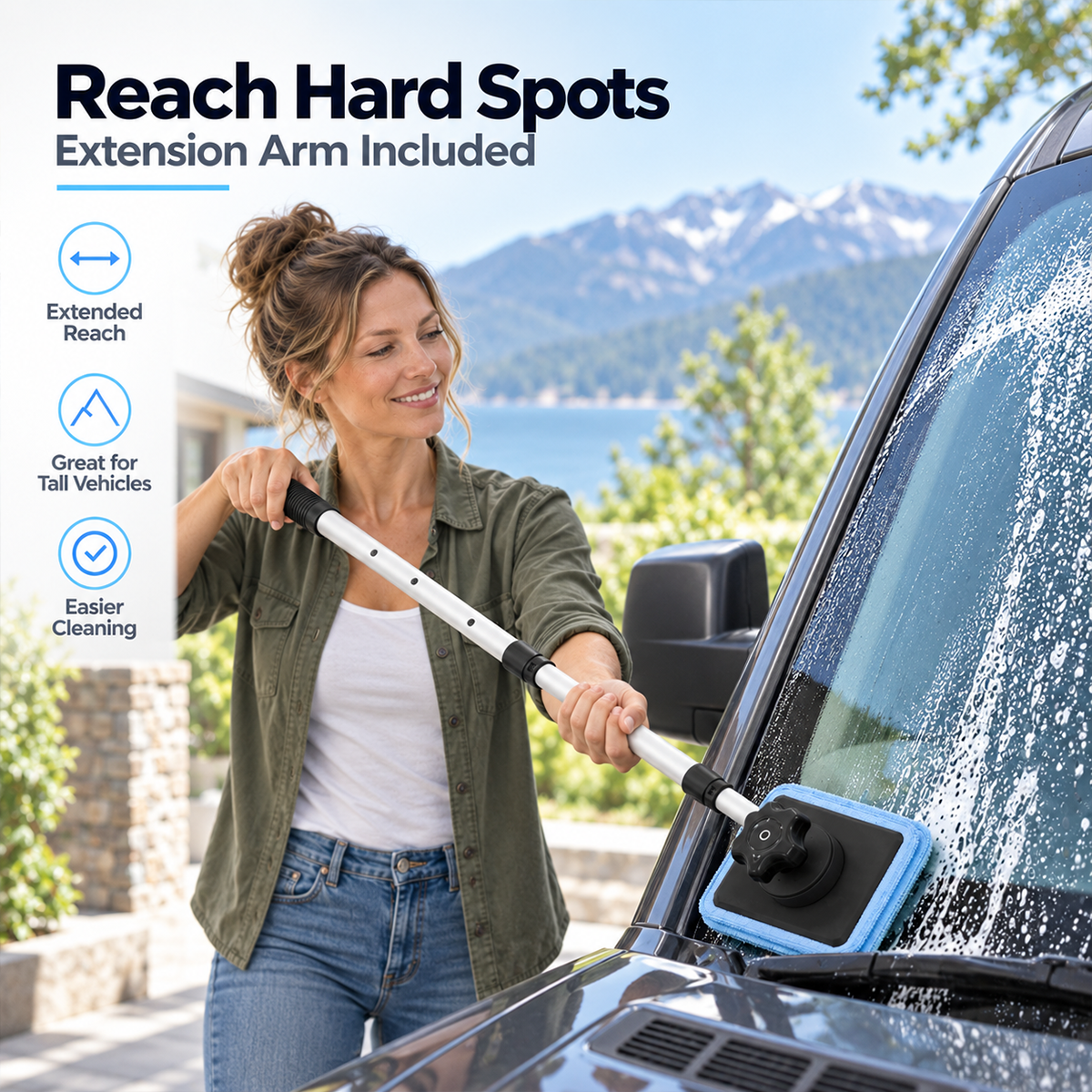 Dailyard™Dual Magnetic Car Windshield Cleaner | Streak-Free Auto Glass Cleaning Kit