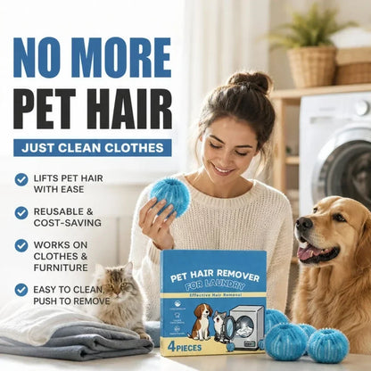 ⏳🔥LIMITED-TIME 49% OFF! ⏰Reusable Pet Hair Remover Laundry Balls