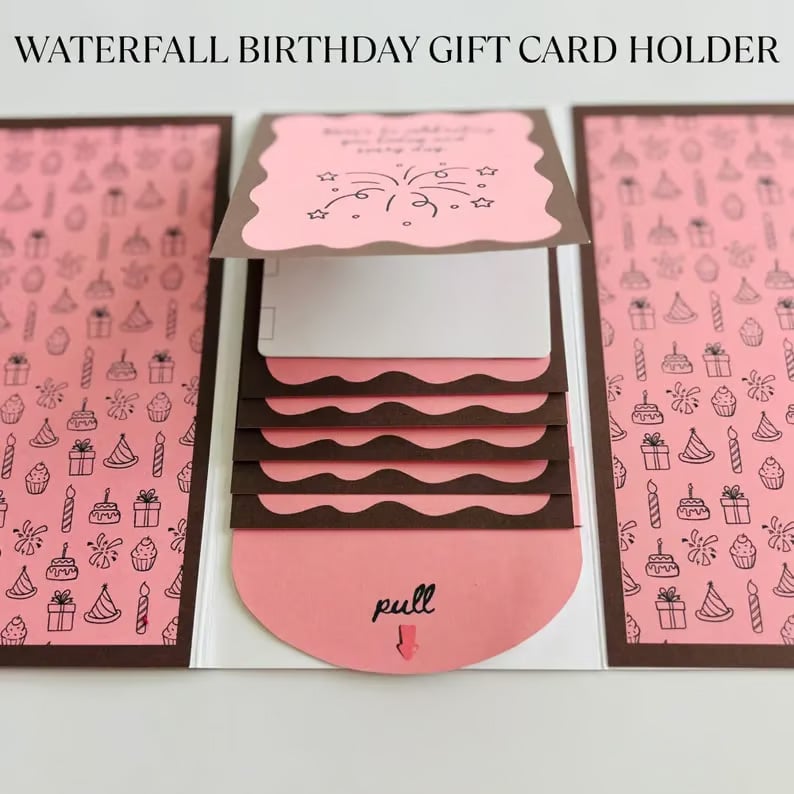⏰LAST DAY 49% OFF - 2026 New🎅🎁 Waterfall Christmas Gift Card Booklet 💳✨