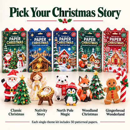 🎄Beginner-Friendly 3D Christmas Paper Craft Kit | Easy Layered DIY Holiday Decoration ✨