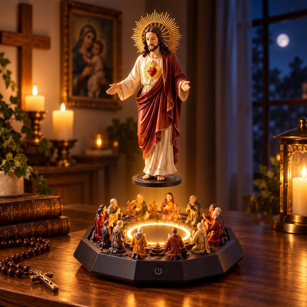 Floating Christ with LED Lighting – A Symbol of Faith that Enchants