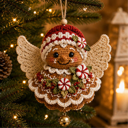 🔥49% Off Last Day🔥DIY Christmas Angel Crochet Ornament Kit – Handmade Holiday Tree Decoration