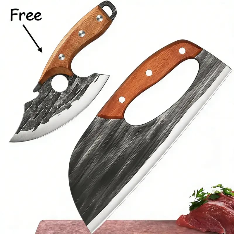 Hand-Forged Kitchen Knife Set