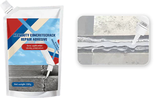 📢📢49% OFF !! ⏰Extra-Strength New Formula Concrete Crack Repair Filler, Waterproof Heavy-Duty Crack Adhesive for Driveway, Patio & Wall Cracks