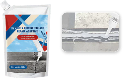📢📢49% OFF !! ⏰Extra-Strength New Formula Concrete Crack Repair Filler, Waterproof Heavy-Duty Crack Adhesive for Driveway, Patio & Wall Cracks